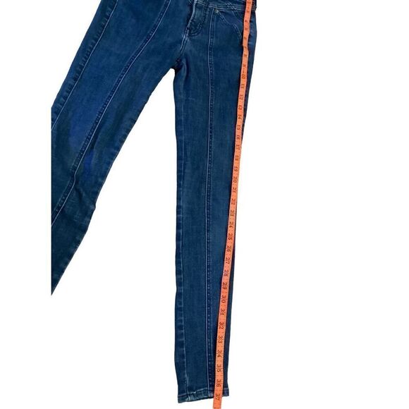 Express High Waisted Hyper Stretch Ankle Legging High Rise Jeans Everyday Casual - Picture 7 of 10